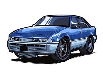 Collective Car Toon Artwork