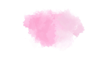 Pink watercolor background for your design, watercolor background concept, vector.