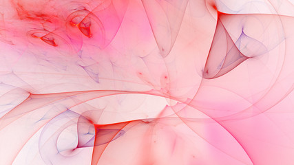 Obraz na płótnie Canvas 3D rendering abstract white fractal light background