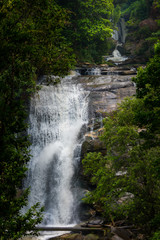 Sirithan Waterfall near Chom Thong in Doi  Inthanon National Park Chiangmai