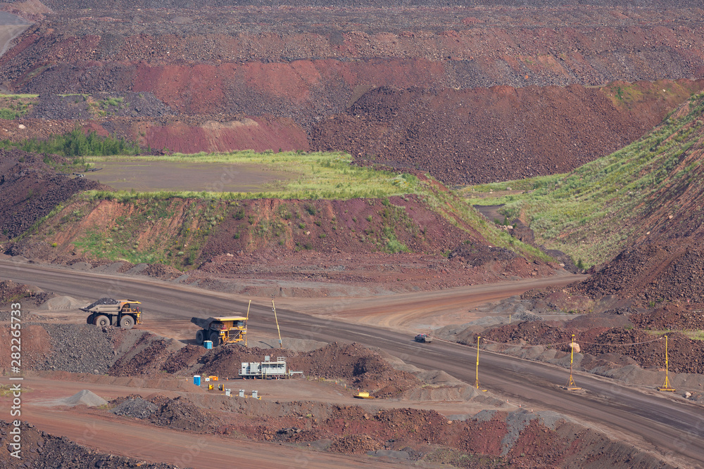 Wall mural open pit taconite mine scenic view