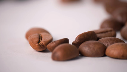 macro photo of some coffee beans