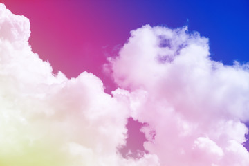 Colorful sky with clouds.