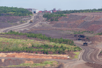 Open Pit Taconite Mine Scenic View