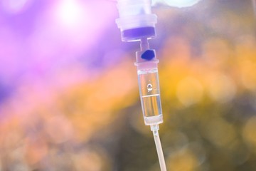 Set iv fluid intravenous drop saline drip hospital room,Medical Concept,treatment emergency and...