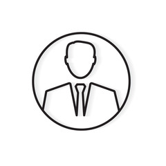 businessman icon- vector illustration
