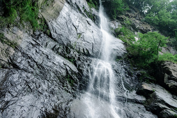 The highest and most impressive waterfall of Georgia is Mahunceti, about 30 meters high, surrounded by trees, a mountain of dark, almost black color.