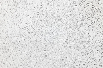 Water drops on glass, Rain droplets on glass background.