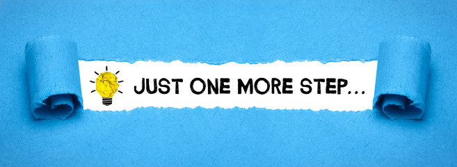 Just one more step... 
