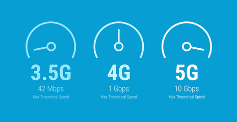 5G network wireless technology vector illustration