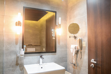 washbasin in the bathroom