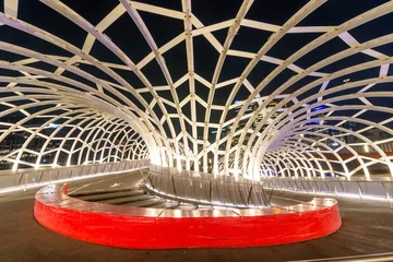 Crédence de cuisine en plexiglas Helix Bridge Webb bridge in Melbourne Victoria