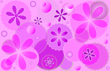 Lavender patterned lilac background in vector format.