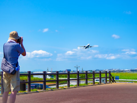 飛行機　空港