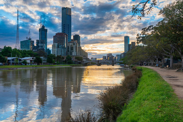 Yarra river in Melbourne Victoria