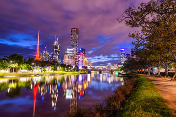 Fototapeta premium Yarra river in Melbourne Victoria