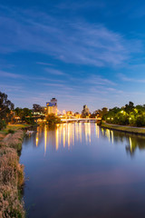 Fototapeta na wymiar Yarra river in Melbourne Victoria