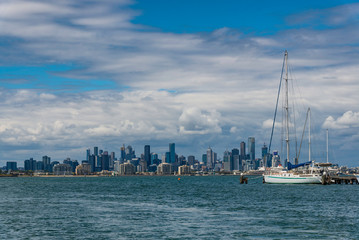 Naklejka premium Victoria harbor in Melbourne Victoria