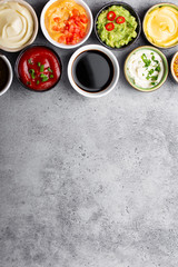 Assortment of sauces