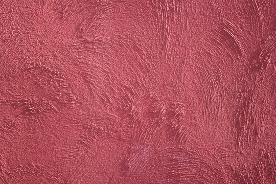 Rough Red Plaster Texture Wall Background