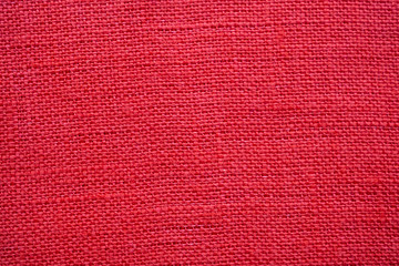 Red color linen canvas texture background