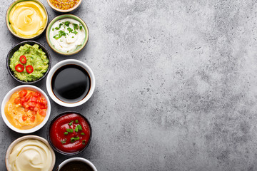 Assortment of sauces