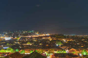 Obraz premium 世界遺産麗江の夜景