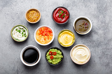Assortment of sauces