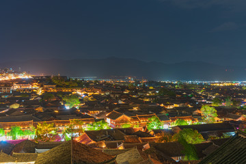 Naklejka premium 世界遺産麗江の夜景