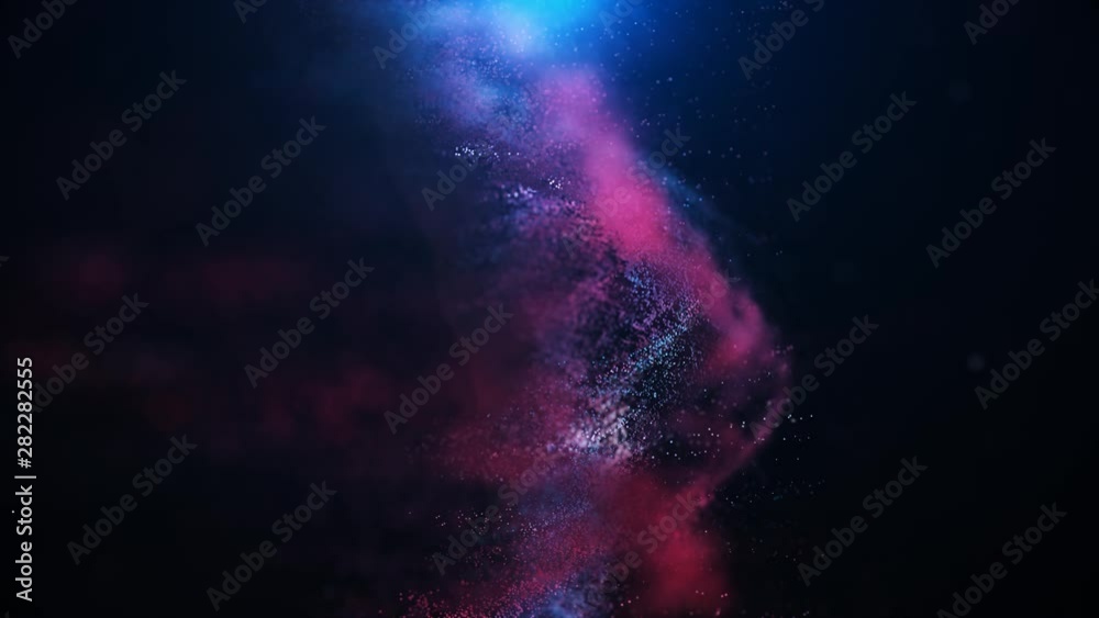 Wall mural abstract particle background.