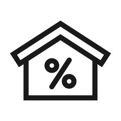 home, house, estate - minimal line web icon. simple vector illustration. concept for infographic, website or app.