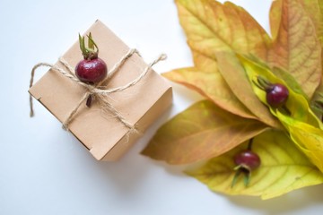 gift box with flowers