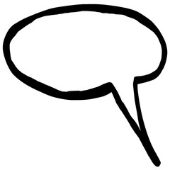 bubble speech empty field. raster illustration for posters, magazines, cards