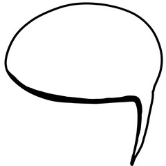 bubble speech empty field. raster illustration for posters, magazines, cards