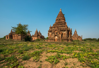 Fototapeta na wymiar Bagan temple made with red bricks