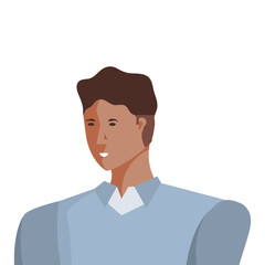 business man elegant avatar character