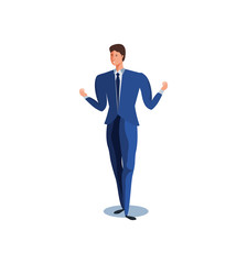 business man elegant avatar character