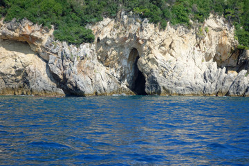 Blue caves entrance