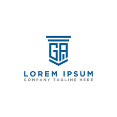 Inspiring company logo design from the initial letters GA logo icon. -Vectors
