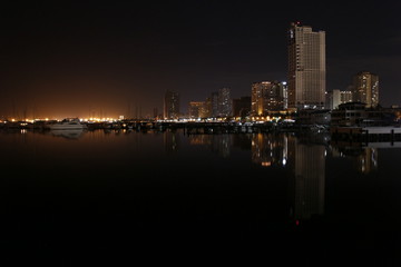Fototapeta na wymiar skyline at night