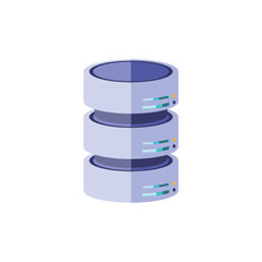 data center disks isolated icon