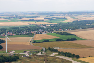 vue a&eacute;rienne de la campagne