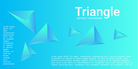 Abstract composition of  triangle.