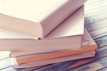 stack of white books