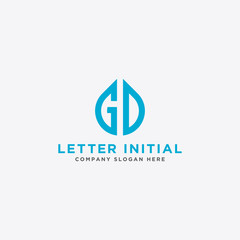 Inspiring company logo designs from the initial letters GD logo icon. -Vectors