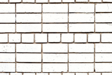 White brick wall, rustic texture, design vertical background.
