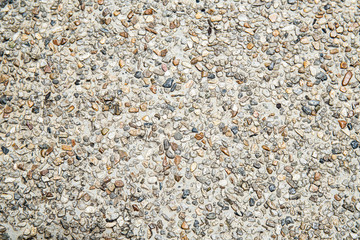 Top view of pebble on ground