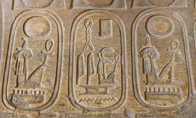 Pharaoh Cartouche in Memphis, Cairo, Egypt