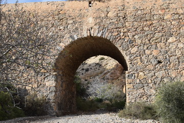Stein Bogen Tunel  in La Garrofa  Spanien