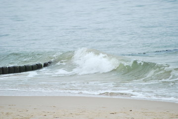 Welle am Baltikum Ostsee Miedzyzdroje